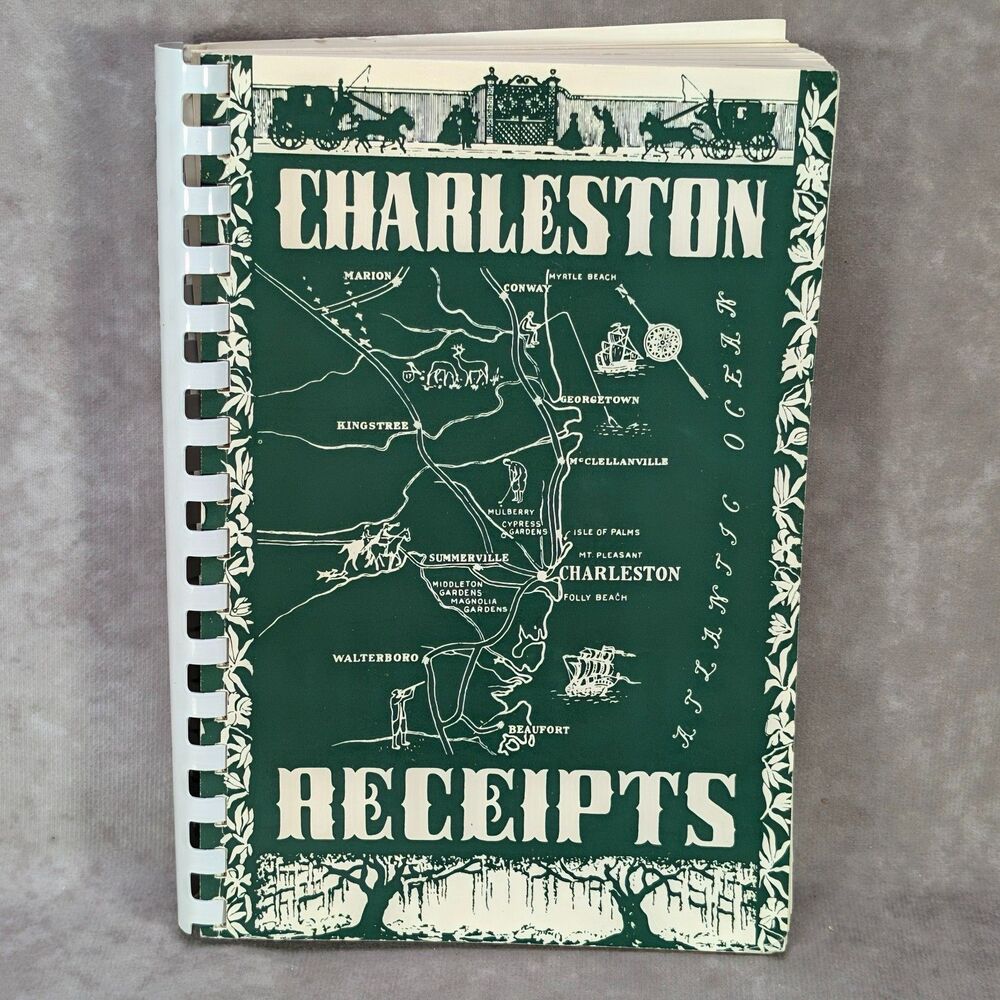 Vintage 1986 Charleston Receipts Cookbook Junior League South Carolina
